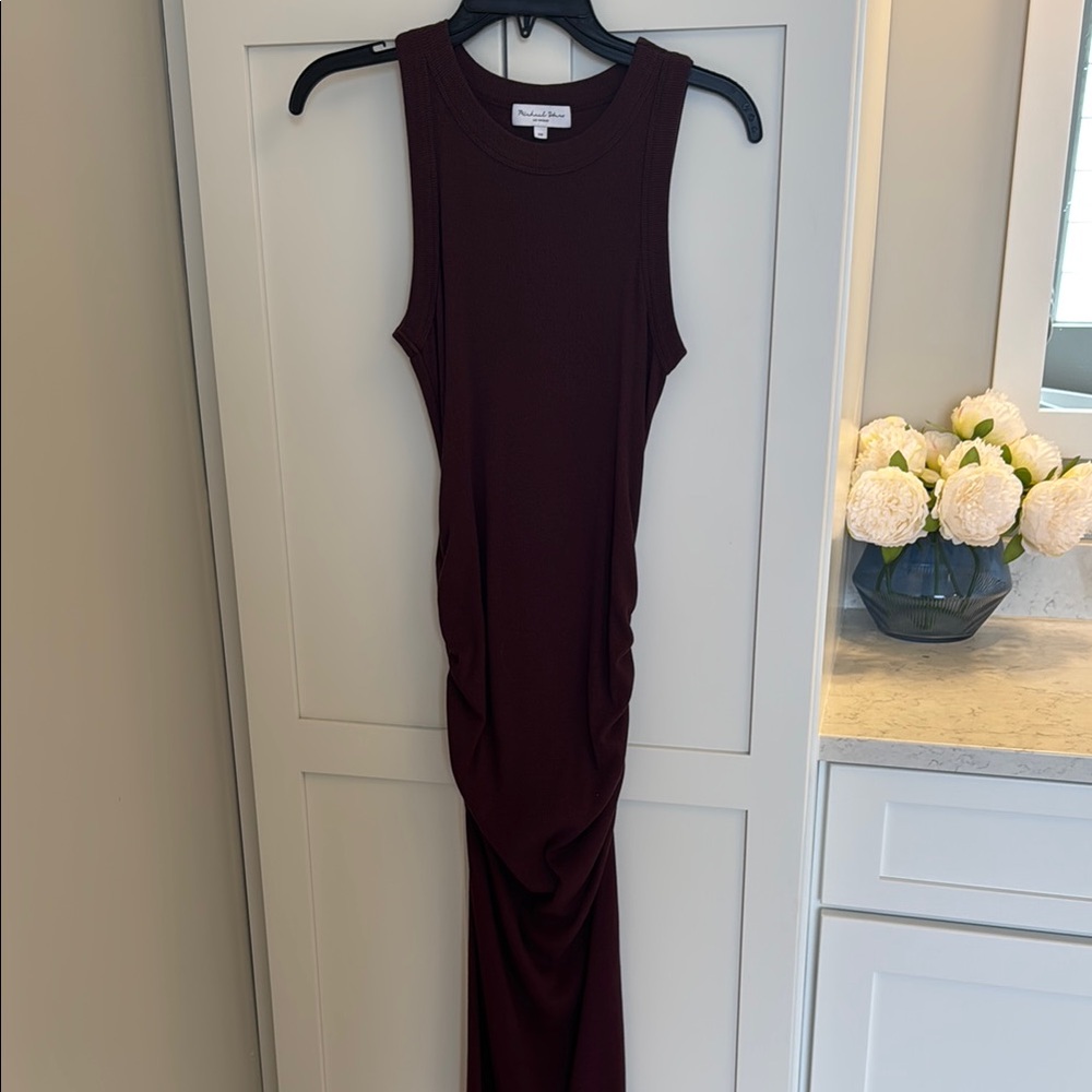 Burgundy Sleeveless Dress